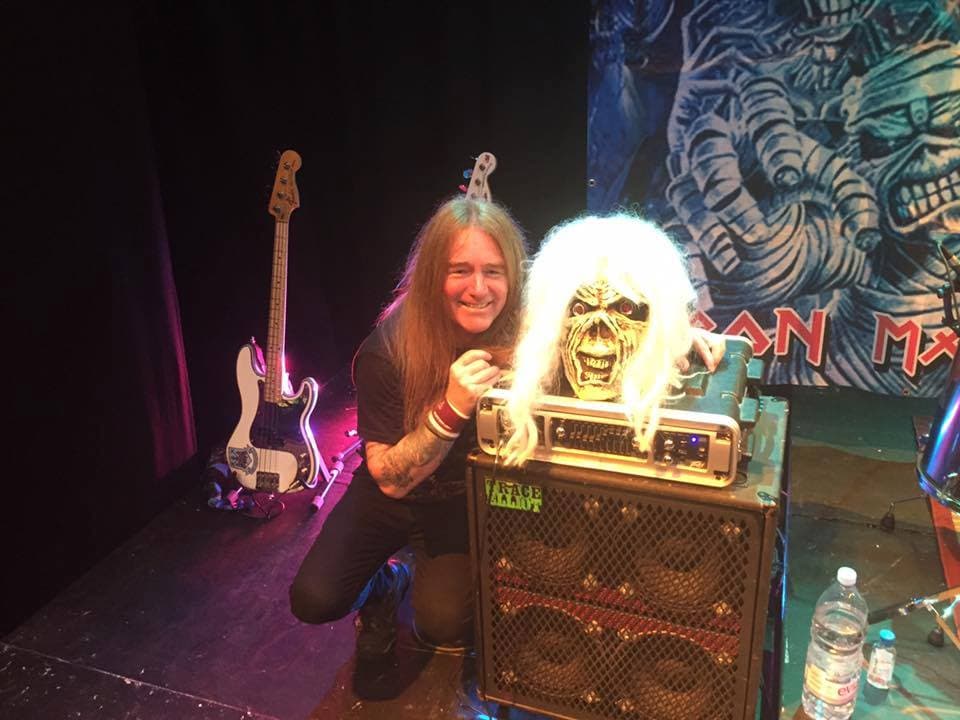 Eddie backdrop behind the stage