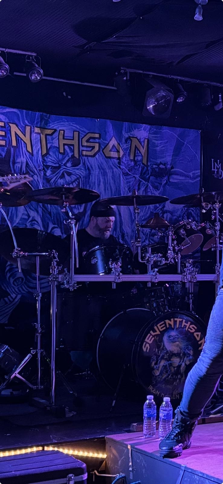 Jay behind the kit