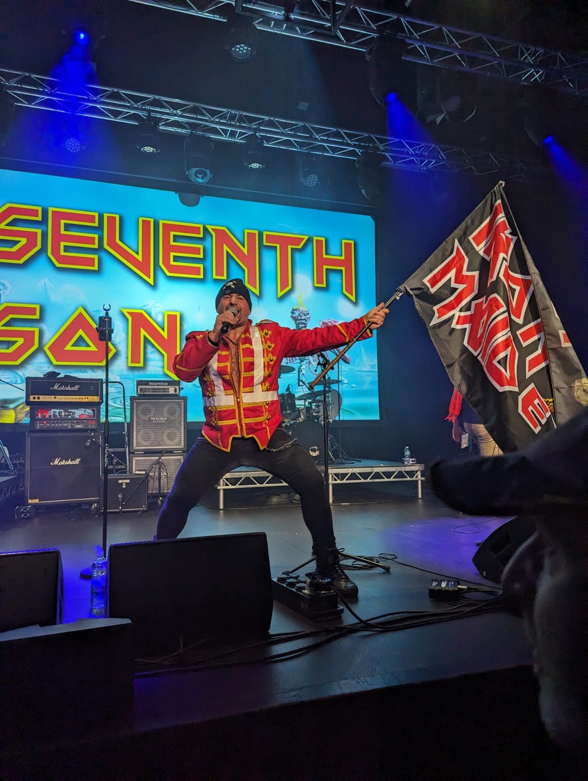 Tony working the front of the stage